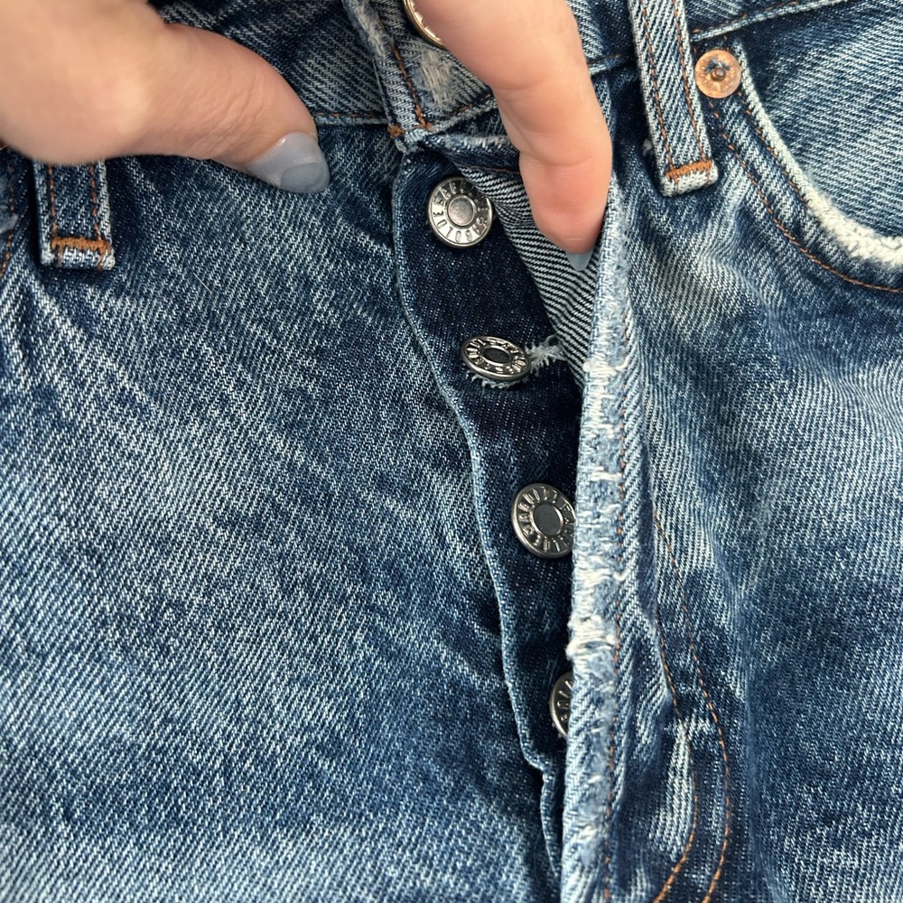 Agolde Parker Vintage Cotton Cut Off denim size 25 - Picture 3 of 5